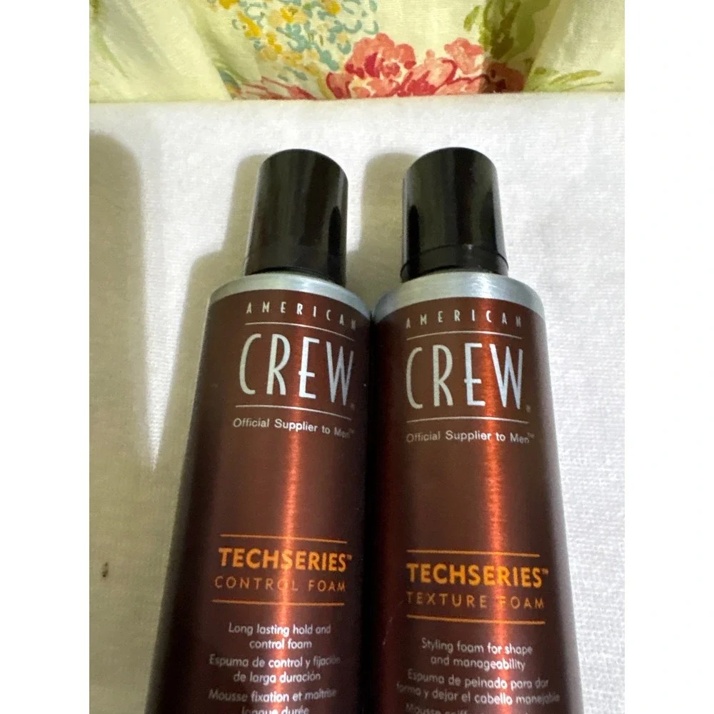 2 American Crew Techseries Control Foam & Texture‎ Foam 6.7 oz / 200mL